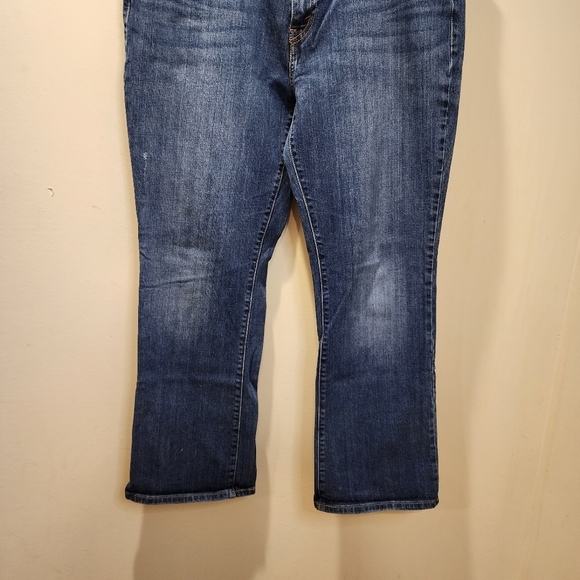 Levi's Women's Boot Cut 515 Plus size washed blue jeans 16 - Picture 10 of 11
